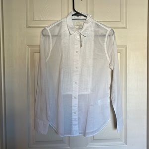 J. Crew sz 4 white colored shirt NWT